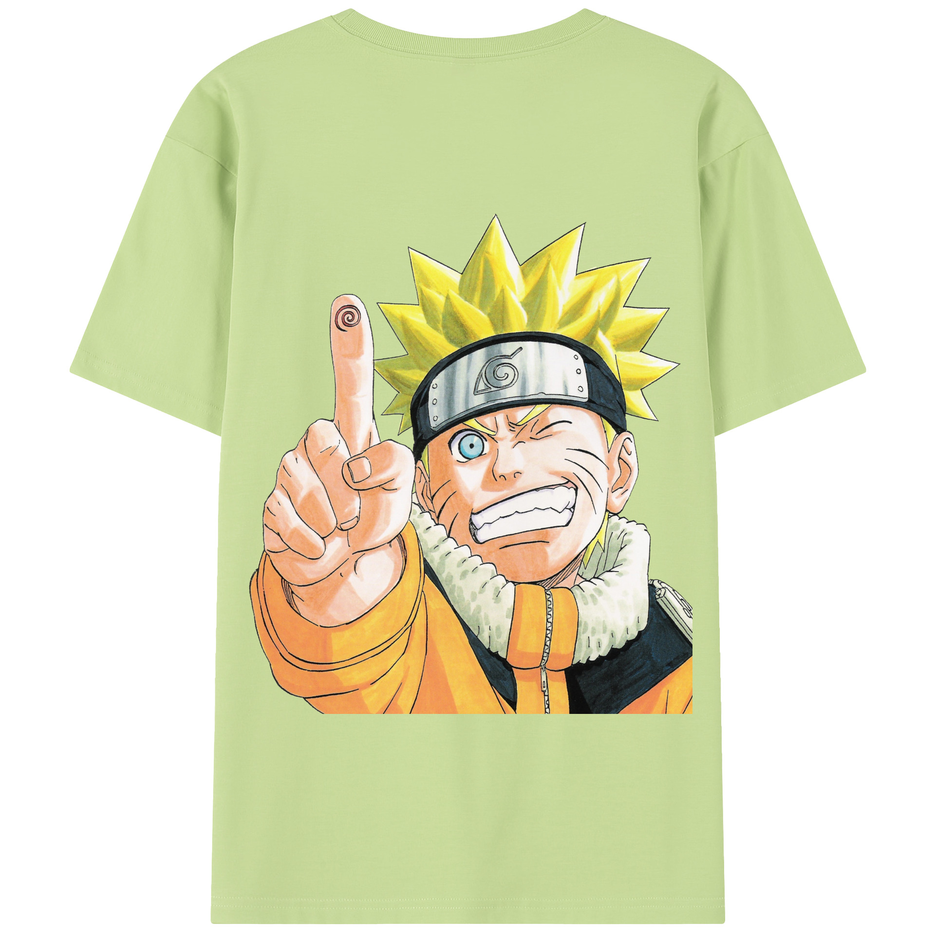 （画像用） NARUTO -ナルト- うずまき ナルト Uzumaki Naruto 綿100％半袖Tシャツ（背面プリント）